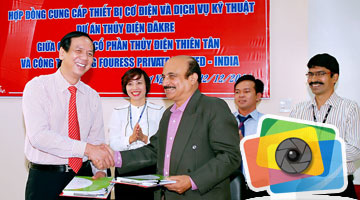 Contract signing ceremony with B.Fouress Private Limited – India