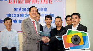 Signing ceremony of economic contract between Thien Tan Group and Lilama 45.3