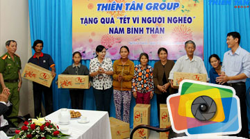 Thiên Tân Group Tet gifts for the poor in Nghia Chanh ward 2016