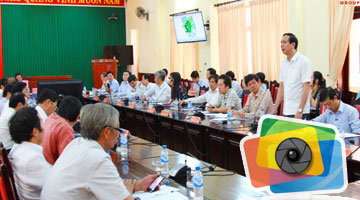 Thien Tan Group report to the Provincial Party Committee about Thien But park and Thien Tan ecology urban