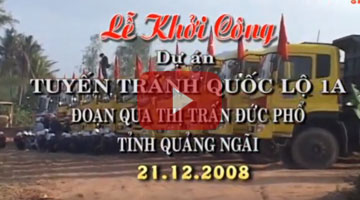 Groundbreaking of Duc Pho Bypass road