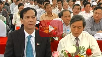 Groundbreaking of Duc Pho Bypass road on PTQ (TV)