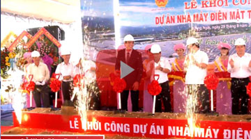 The groundbreaking ceremony of Thien Tan solar power plant on 29/08/2015