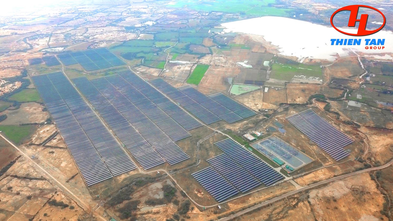 Panoramic view of Thien Tan Solar project
